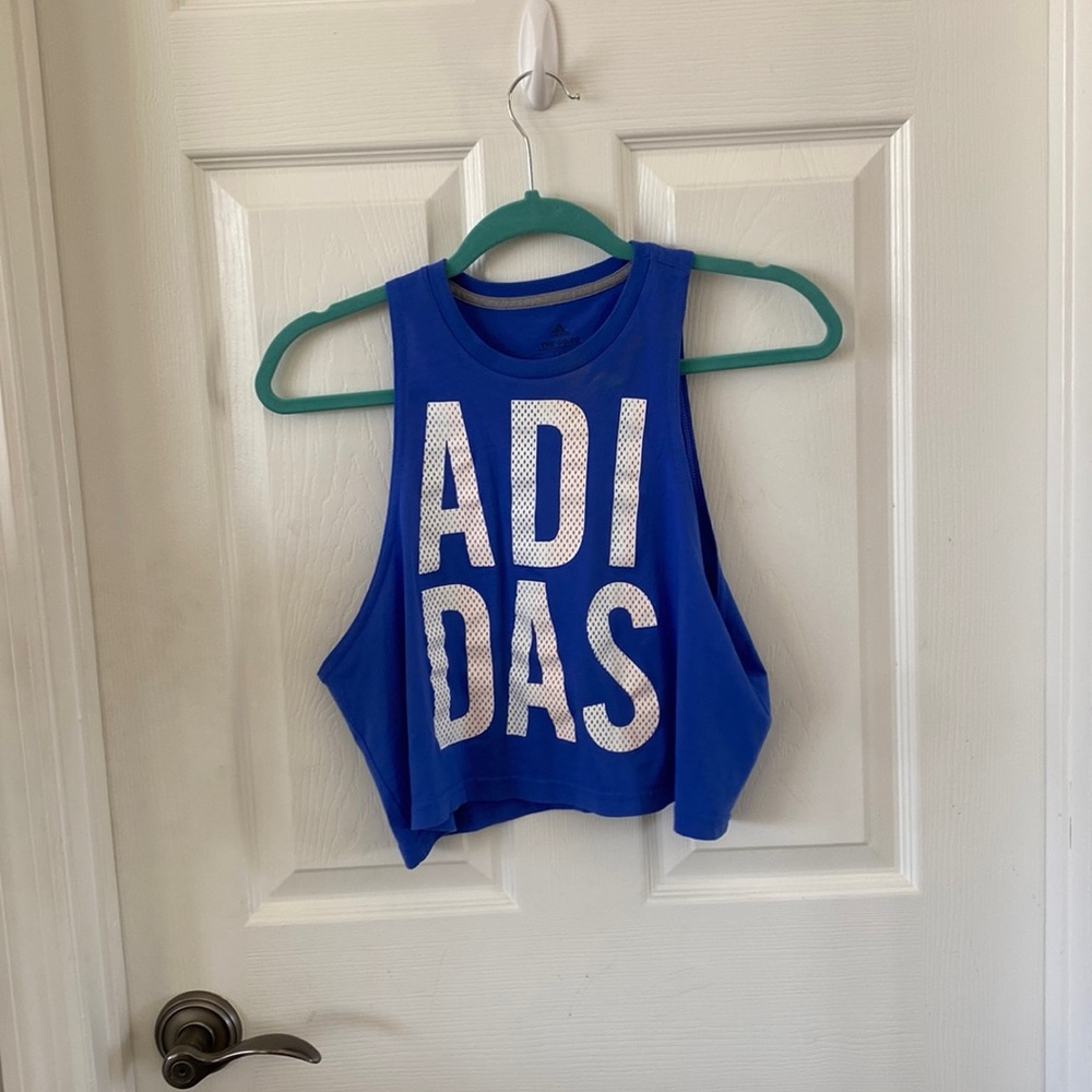 Adidas cropped muscle tank